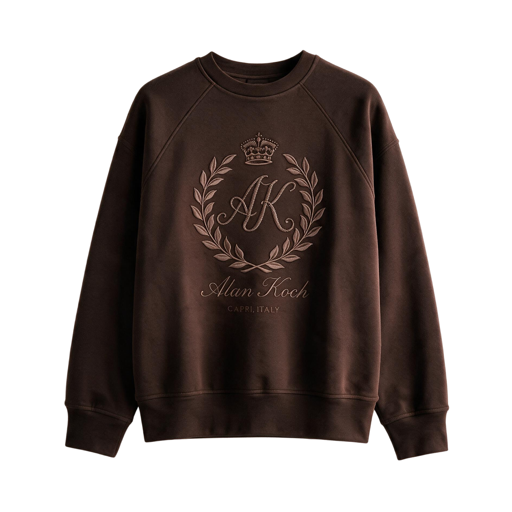The Capri Club Sweatshirt - Dark Cocoa