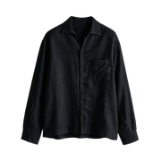 The Country Club Linen Co-ord Set - Noir