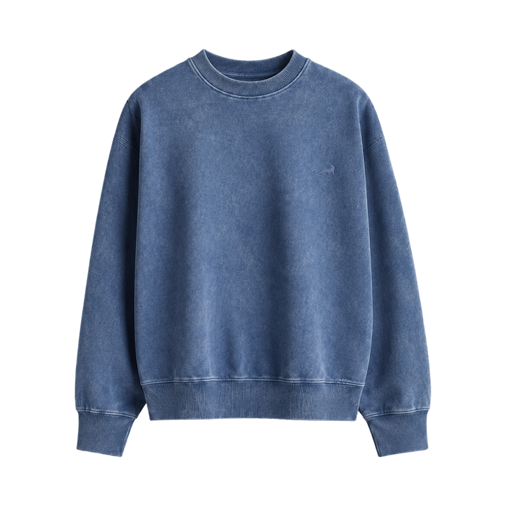 The Essential Crewneck Sweatshirt – Vintage Washed Blue