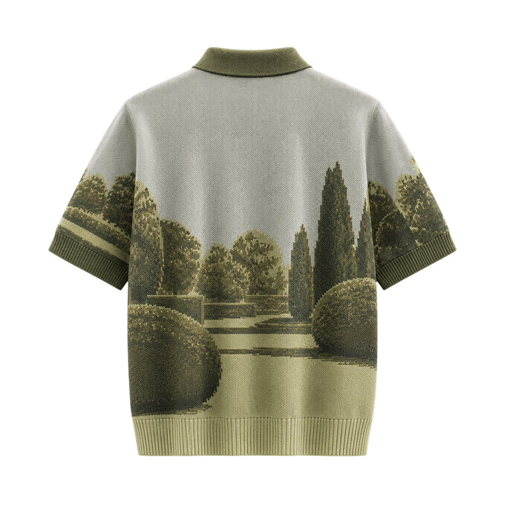 Tuscan Estate Landscape Polo T-Shirt