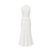 Valeria Collared Flared Co Ord Set - Cloud