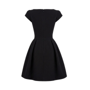Valeria Éclipse Square Neck Dress - Midnight Noir