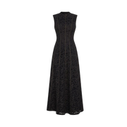 Valeria Lace Column Maxi Dress - Black