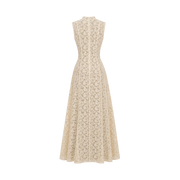 Valeria Lace Column Maxi Dress - Ivory
