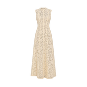 Valeria Lace Column Maxi Dress - Ivory