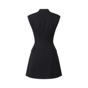 Valeria Sculpted Blazer Mini Dress - Noir