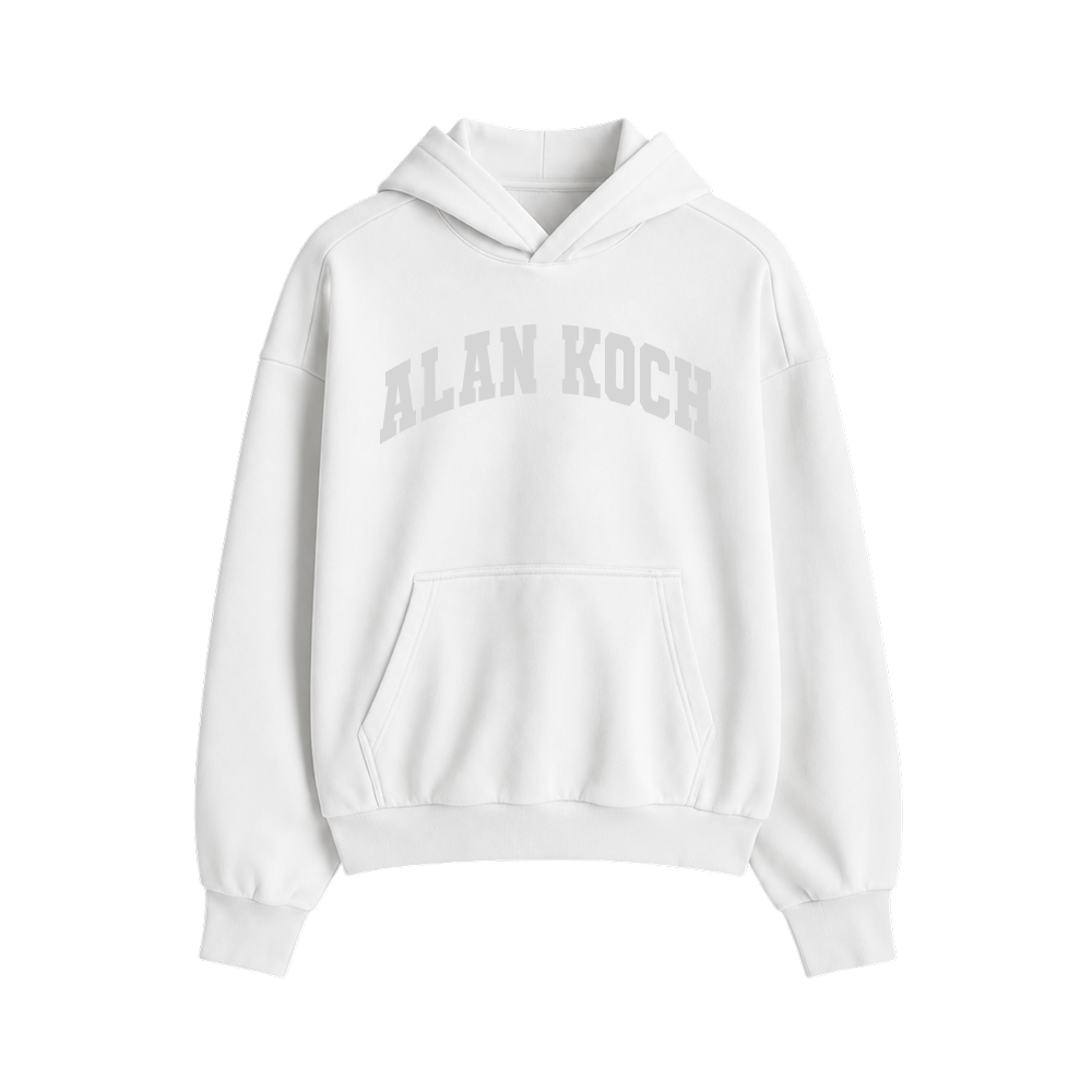 Varsity Classic Pullover Hoodie – Arctic White