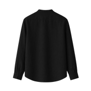 Viremont Premium Linen Shirt - Obsidian Black