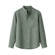 Viremont Premium Linen Shirt - Sage Verdant