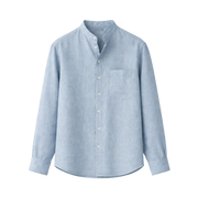 Viremont Premium Linen Shirt - Sky Mist