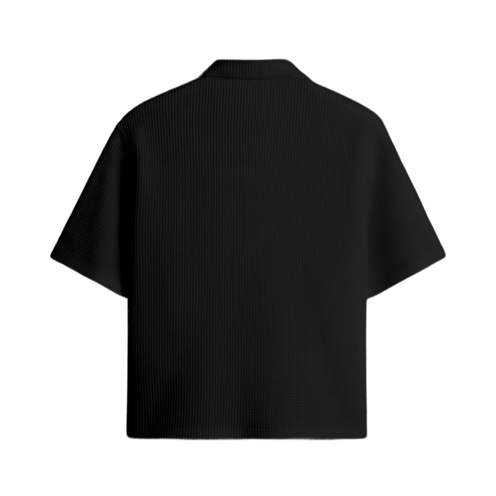 Waffle Shirt Black