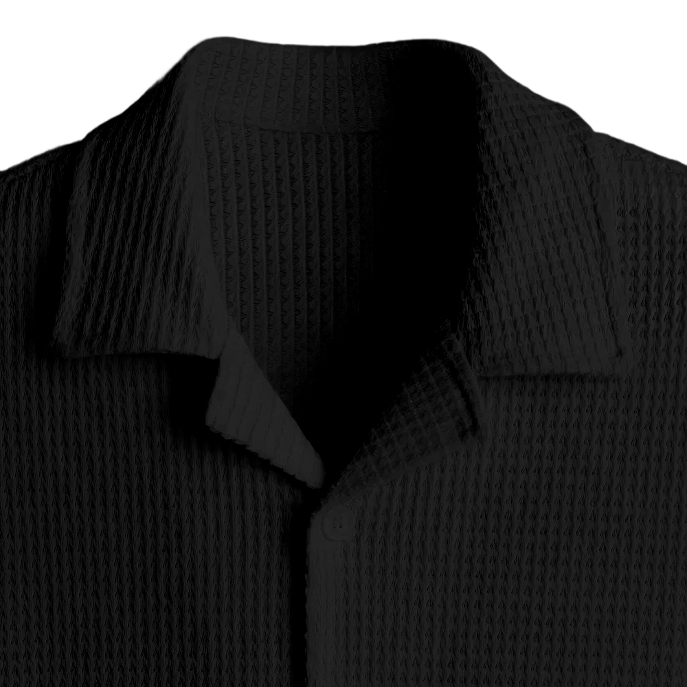 Waffle Shirt Black