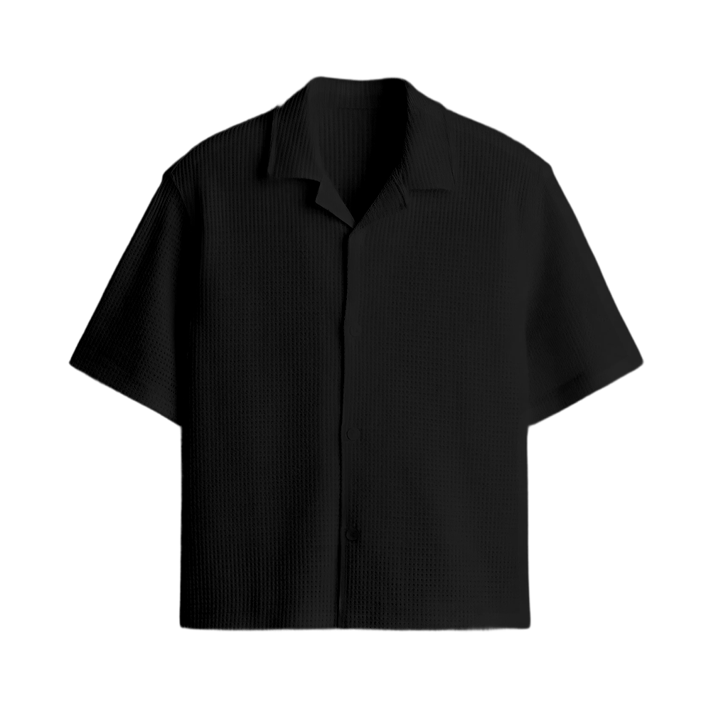 Waffle Shirt Black