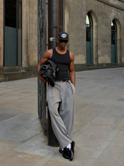 Essential Sculpt Fit Vest - Black – model front