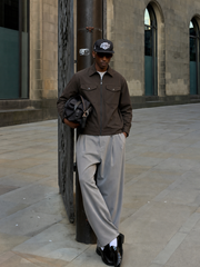 Urban Field Utility Jacket – Dark Cocoa – model front