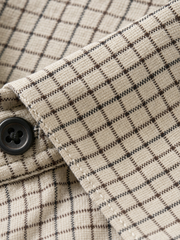 Estate Loom Weave Shirt – Oat – close-up detail