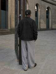 Urban Field Utility Jacket – Jet Black – model back
