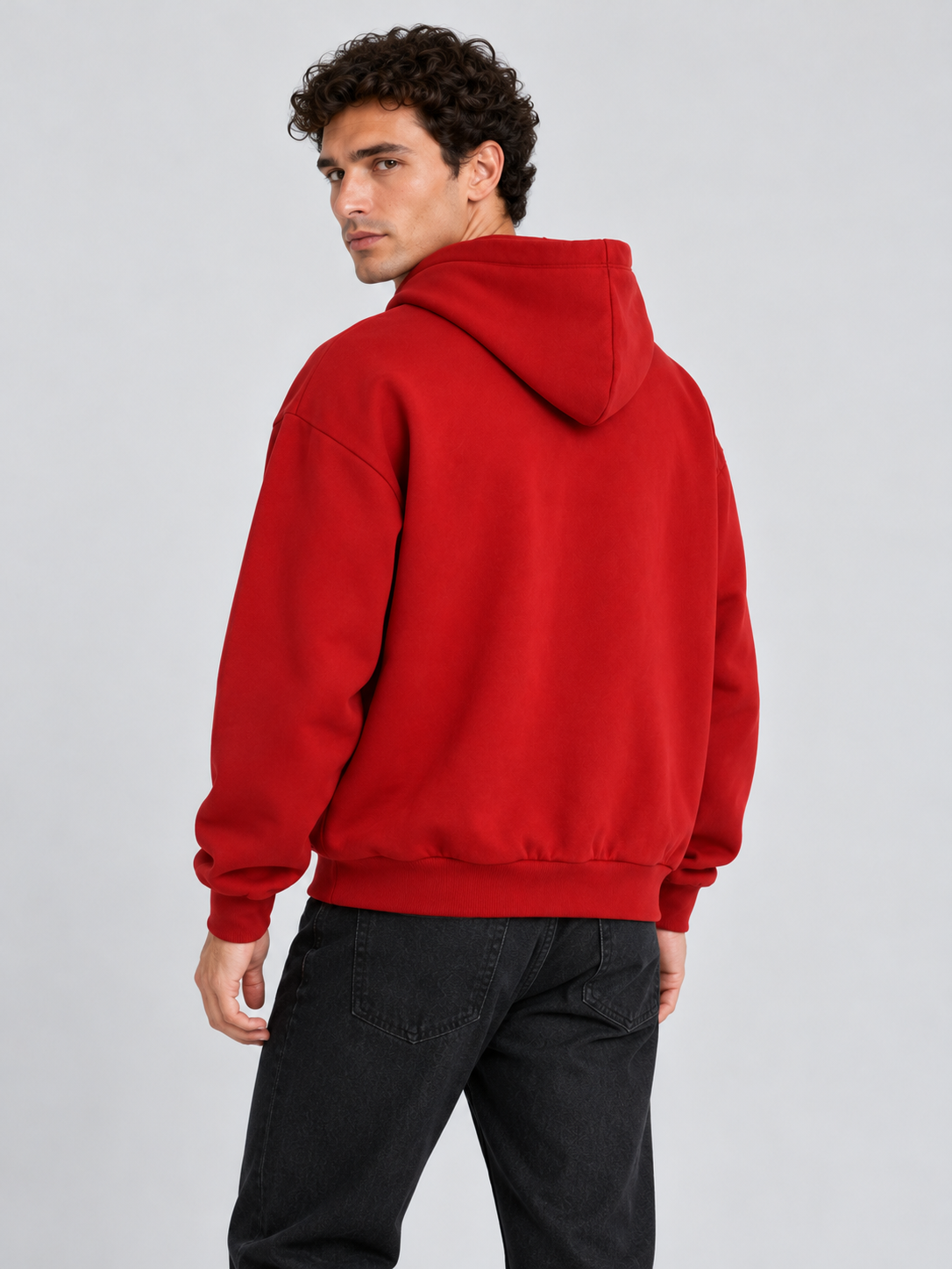 Signature Relaxed Hoodie – Scarlet Red