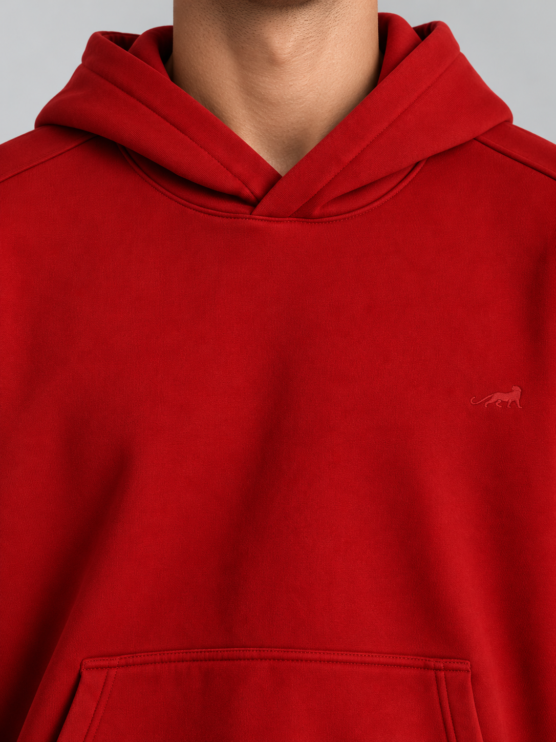 Signature Relaxed Hoodie – Scarlet Red