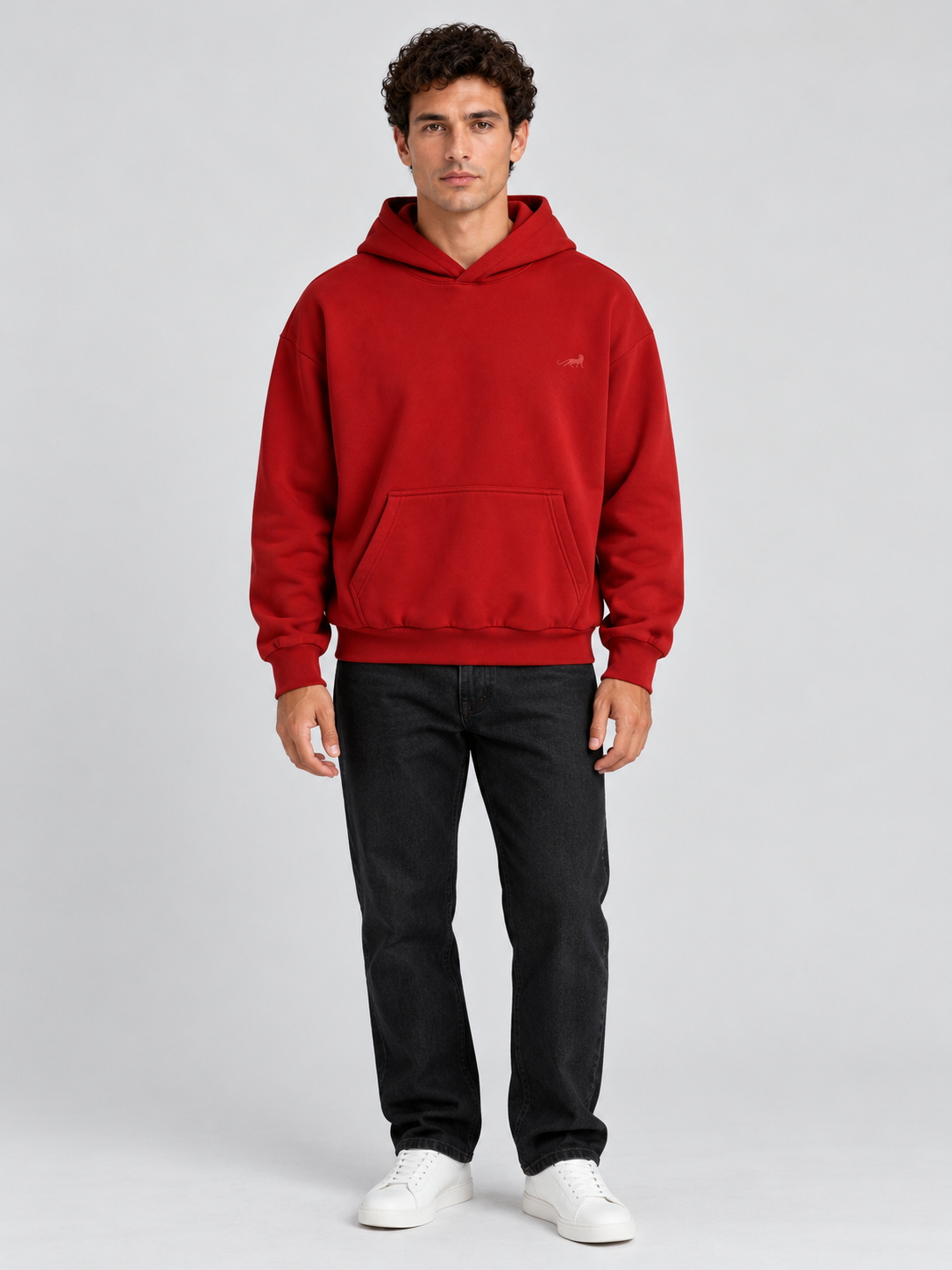 Signature Relaxed Hoodie – Scarlet Red