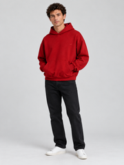Signature Relaxed Hoodie – Scarlet Red