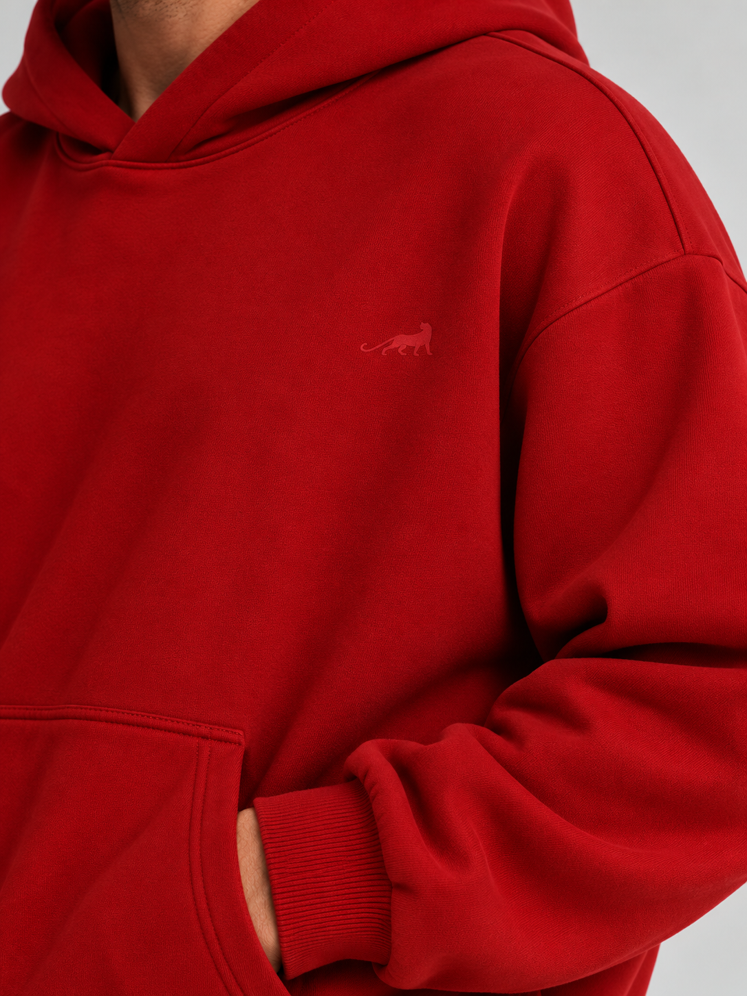 Signature Relaxed Hoodie – Scarlet Red
