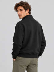 Classic Heritage Quarter-Zip Sweatshirt – Jet Black