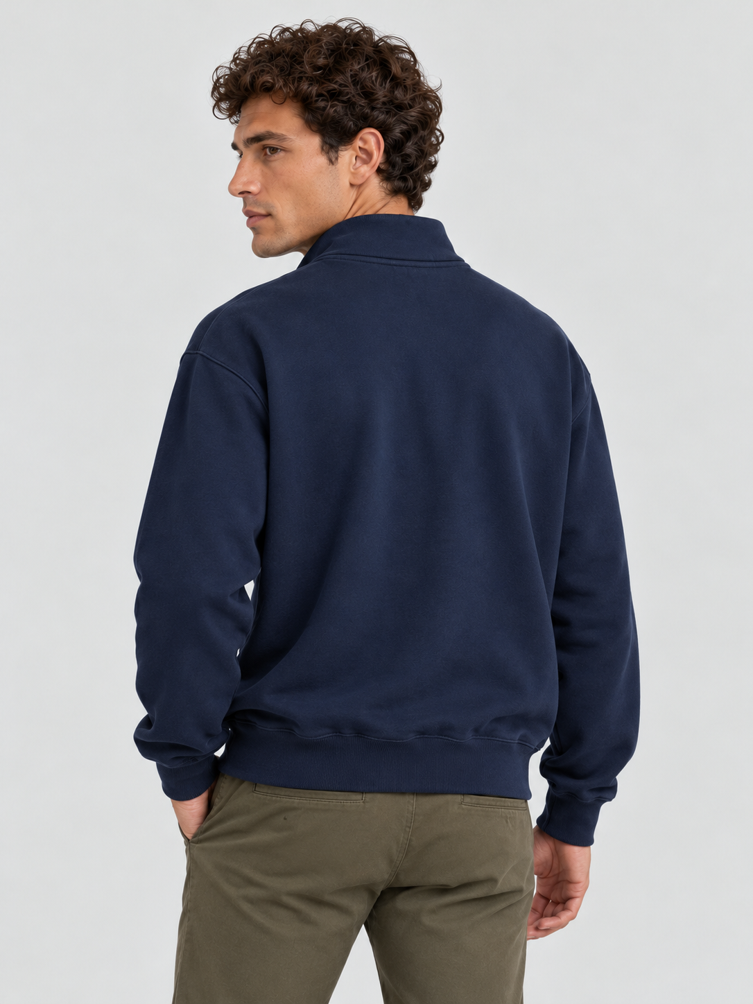 Classic Heritage Quarter-Zip Sweatshirt – Midnight Navy