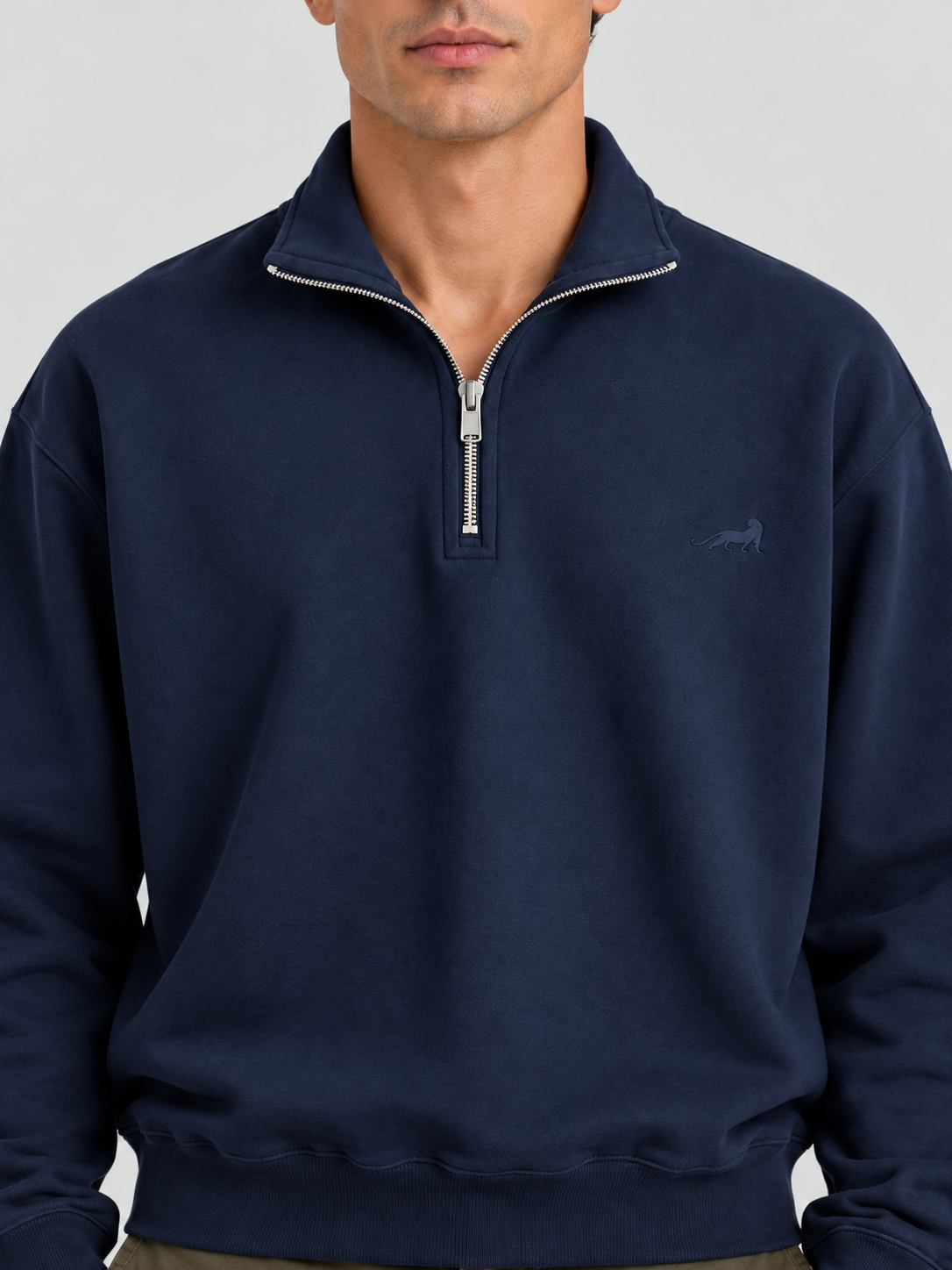 Classic Heritage Quarter-Zip Sweatshirt – Midnight Navy