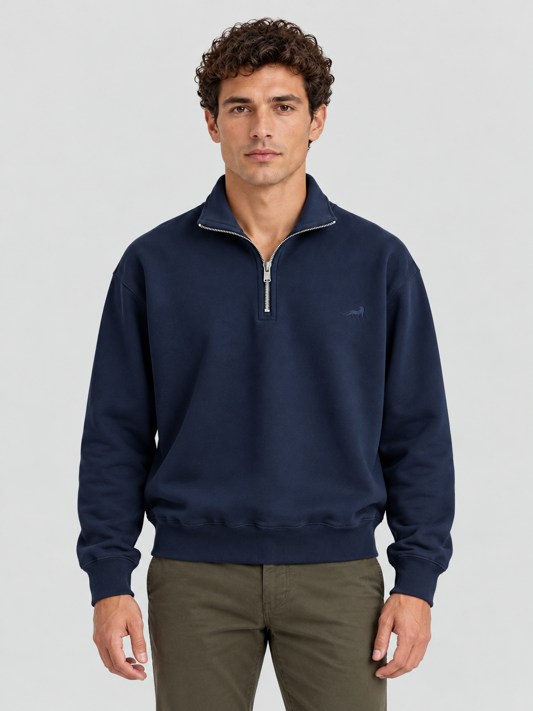 Classic Heritage Quarter-Zip Sweatshirt – Midnight Navy