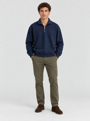Classic Heritage Quarter-Zip Sweatshirt – Midnight Navy