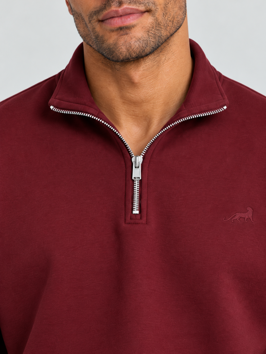 Classic Heritage Quarter-Zip Sweatshirt – Vintage Burgundy