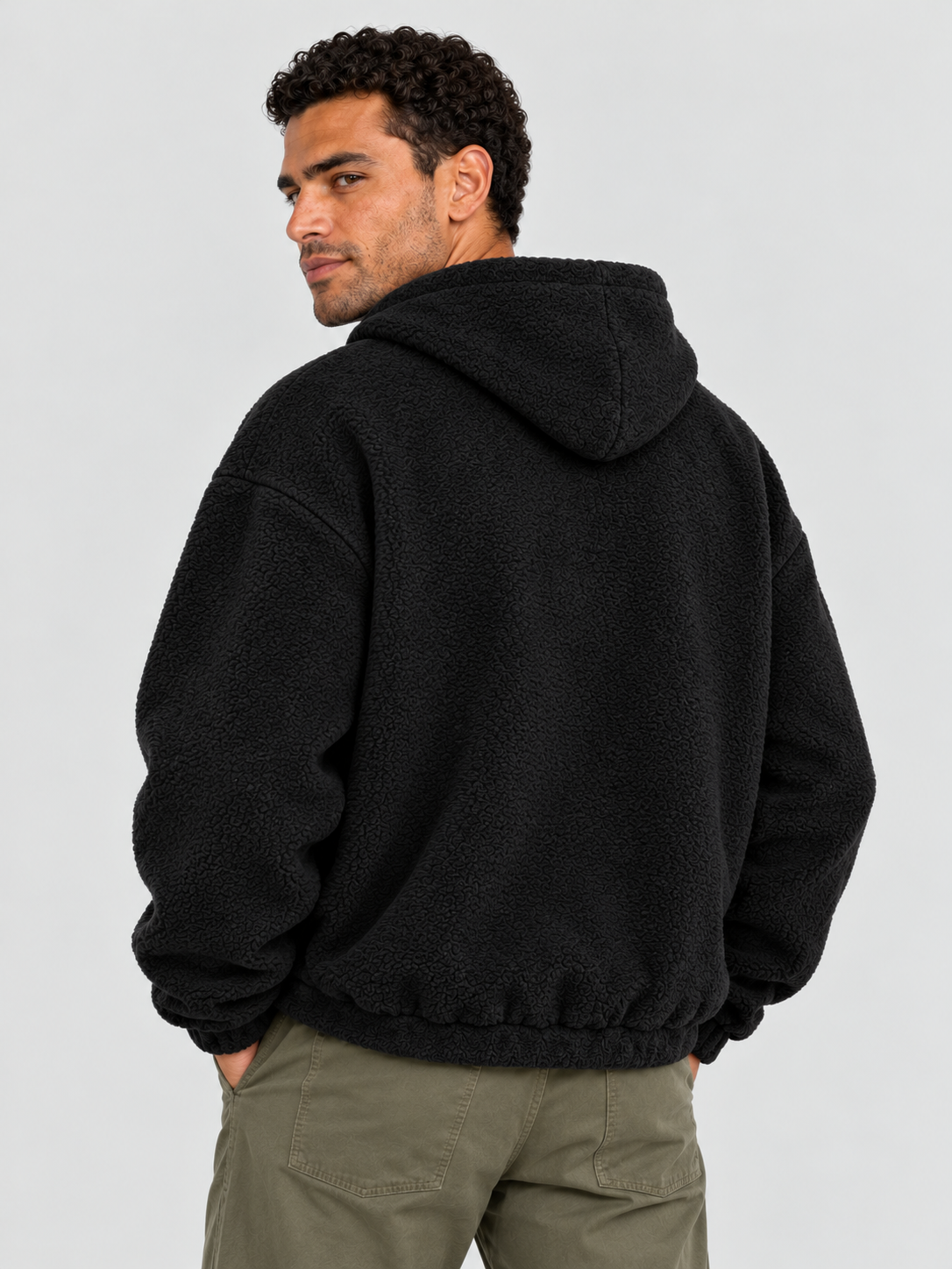 Cloud Soft Fleece Hoodie – Midnight Black