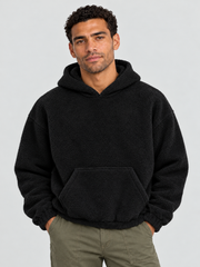 Cloud Soft Fleece Hoodie – Midnight Black