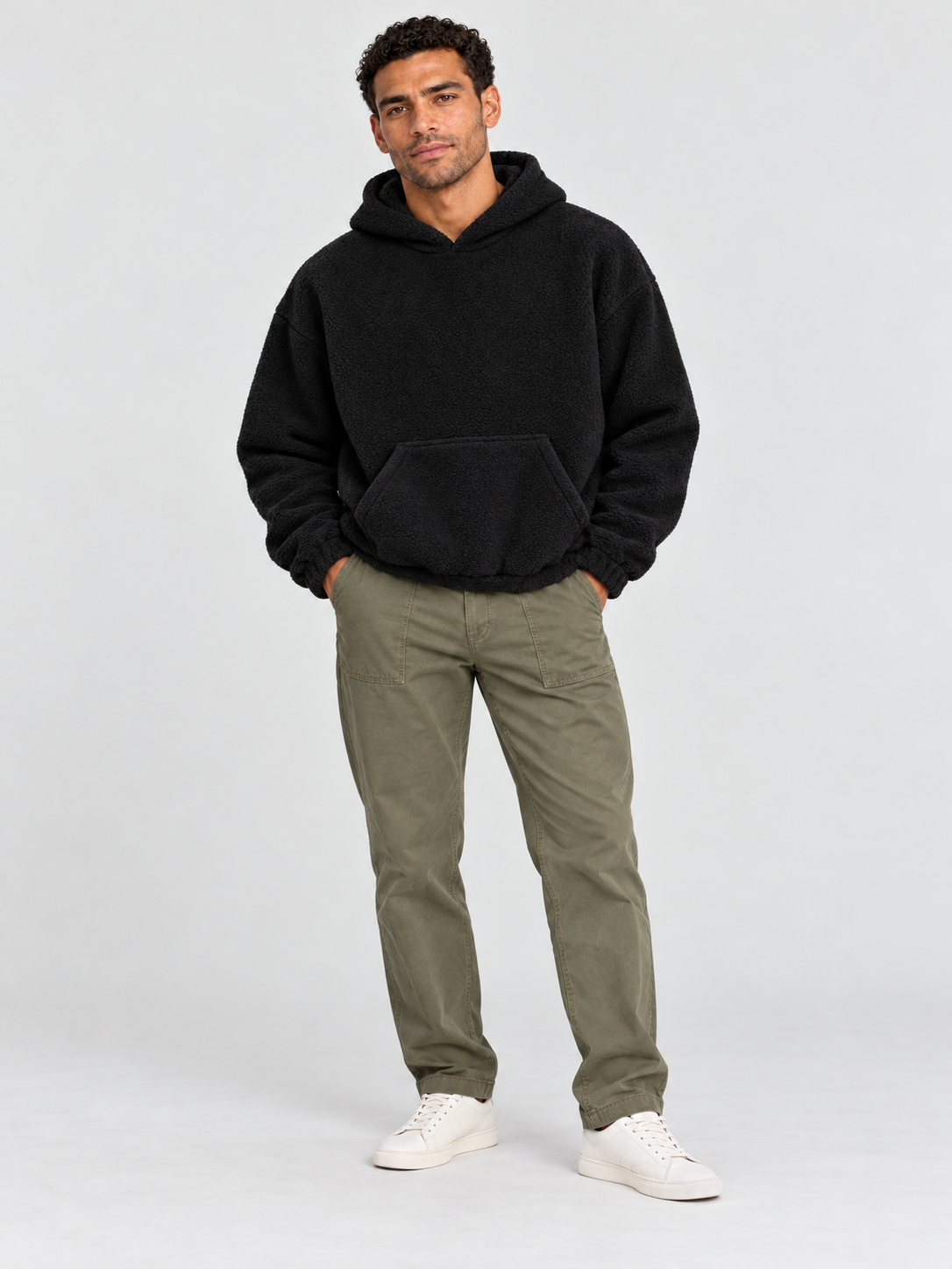 Cloud Soft Fleece Hoodie – Midnight Black