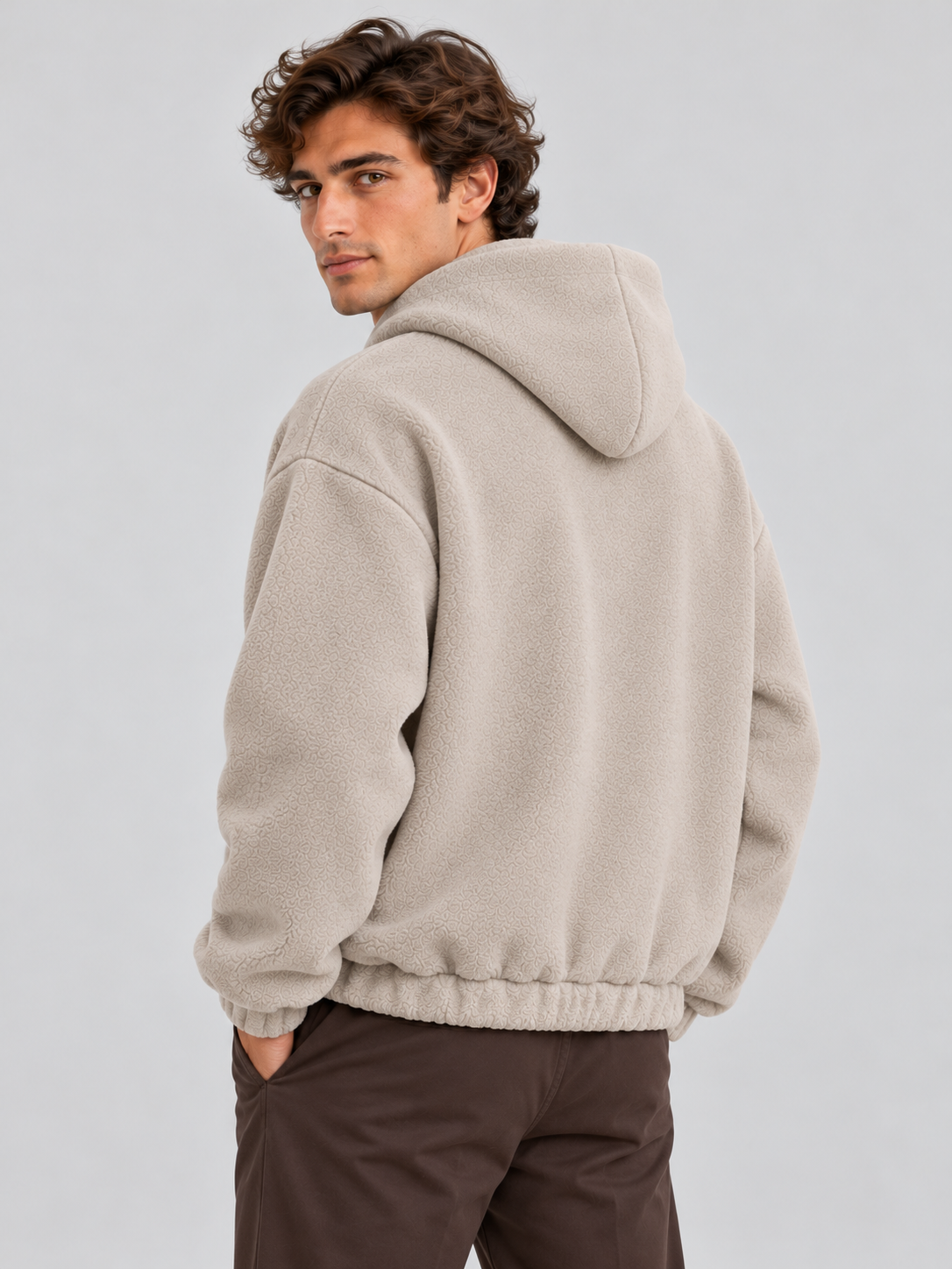 Cloud Soft Fleece Hoodie – Sand Beige