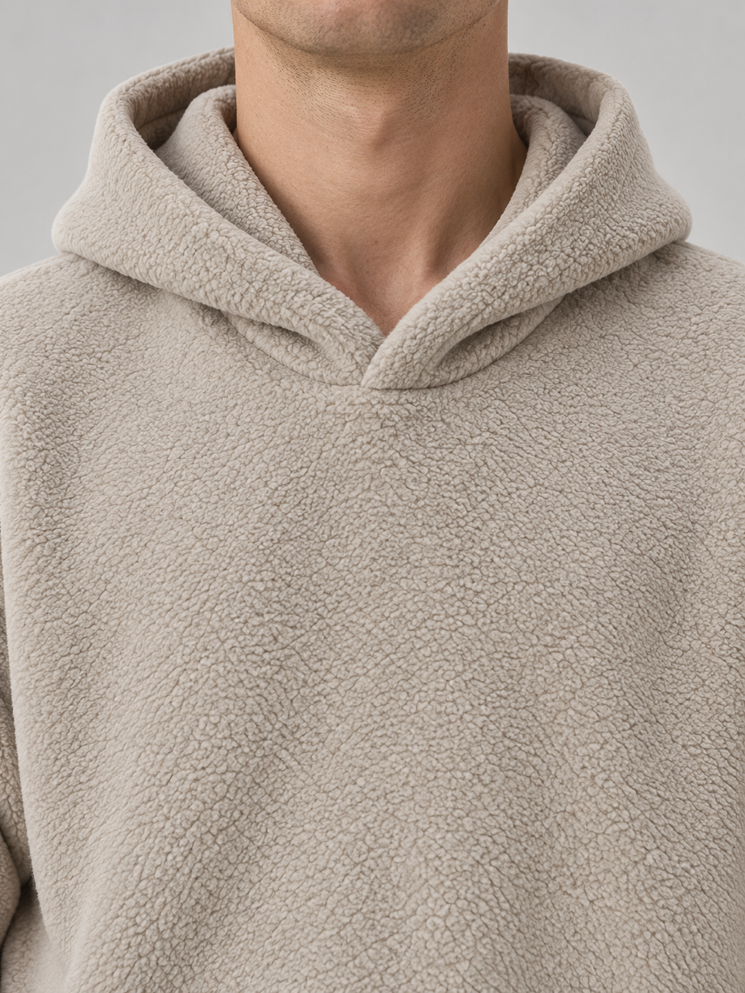 Cloud Soft Fleece Hoodie – Sand Beige