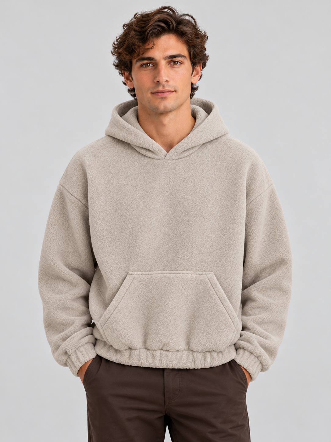 Cloud Soft Fleece Hoodie – Sand Beige