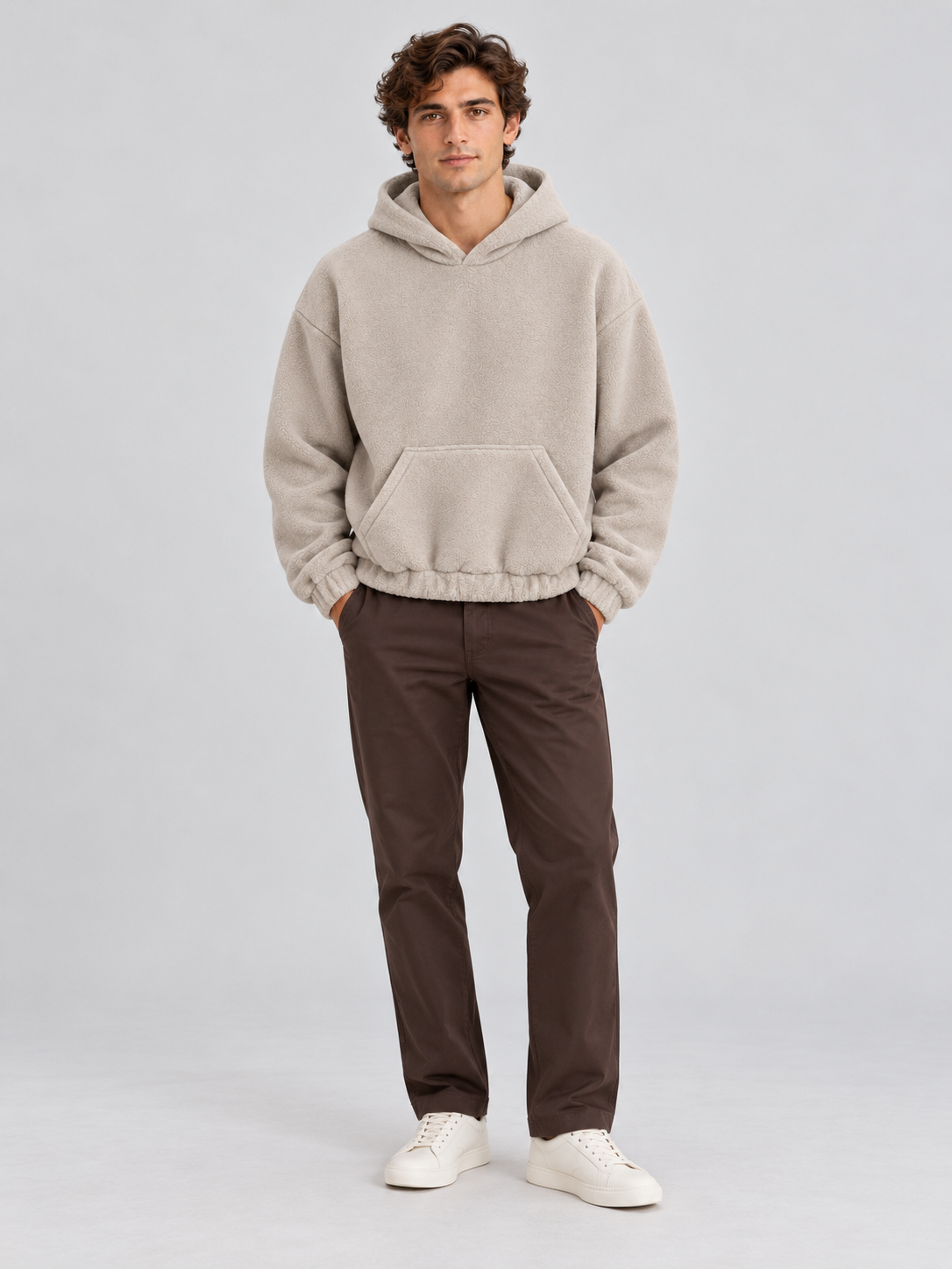 Cloud Soft Fleece Hoodie – Sand Beige