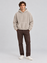 Cloud Soft Fleece Hoodie – Sand Beige