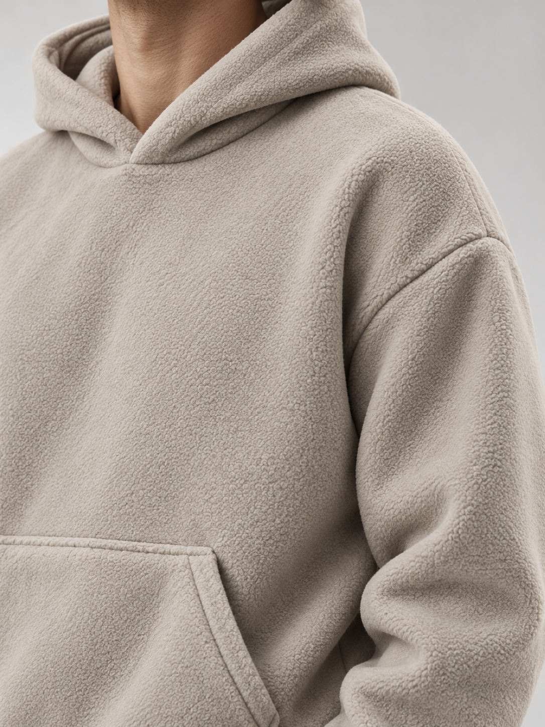 Cloud Soft Fleece Hoodie – Sand Beige