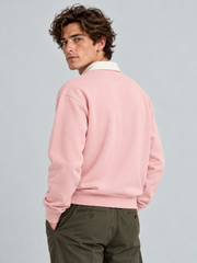 Heritage Classic Polo Sweatshirt – Blush Pink