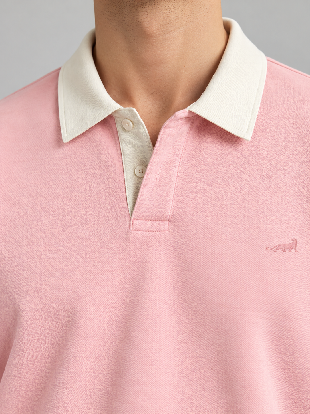 Heritage Classic Polo Sweatshirt – Blush Pink