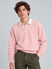 Heritage Classic Polo Sweatshirt – Blush Pink