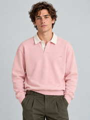 Heritage Classic Polo Sweatshirt – Blush Pink