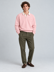 Heritage Classic Polo Sweatshirt – Blush Pink