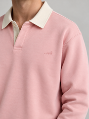 Heritage Classic Polo Sweatshirt – Blush Pink