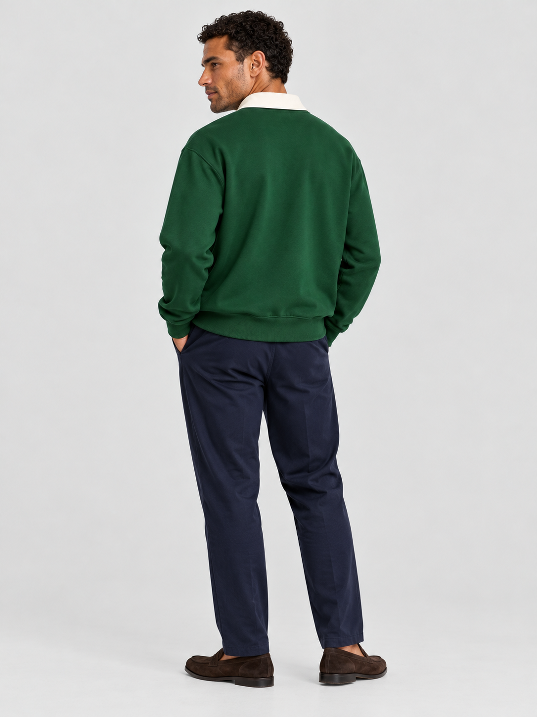 Heritage Classic Polo Sweatshirt – Green