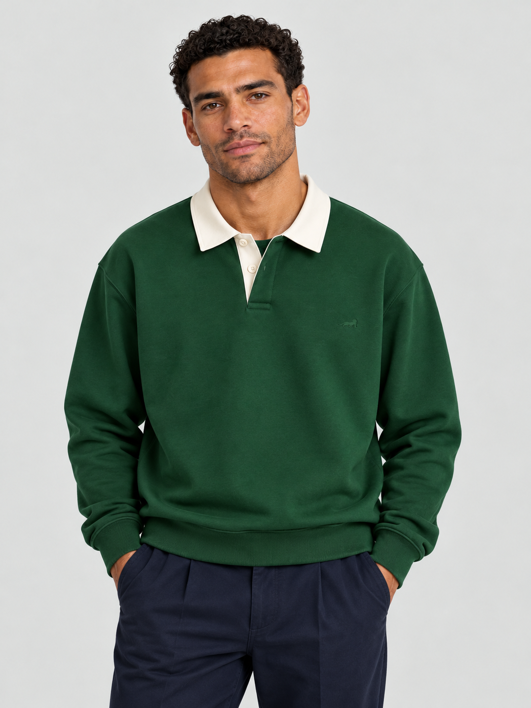 Heritage Classic Polo Sweatshirt – Green