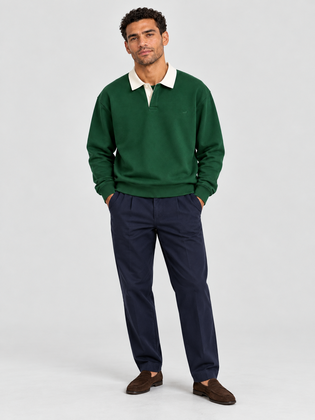 Heritage Classic Polo Sweatshirt – Green